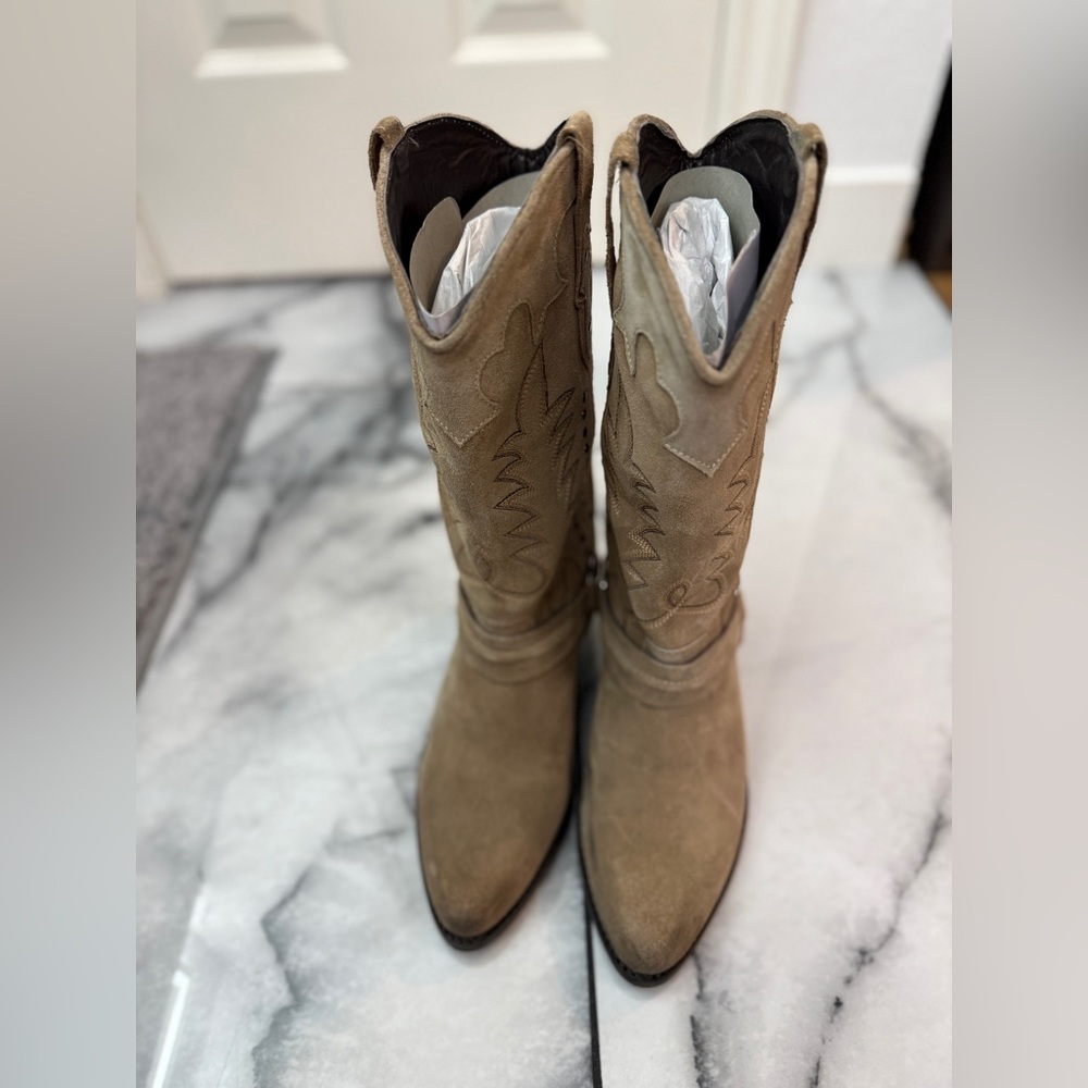 Free People Rodeo Riding Boots-Size 8-New In Box - Picture 14 of 17
